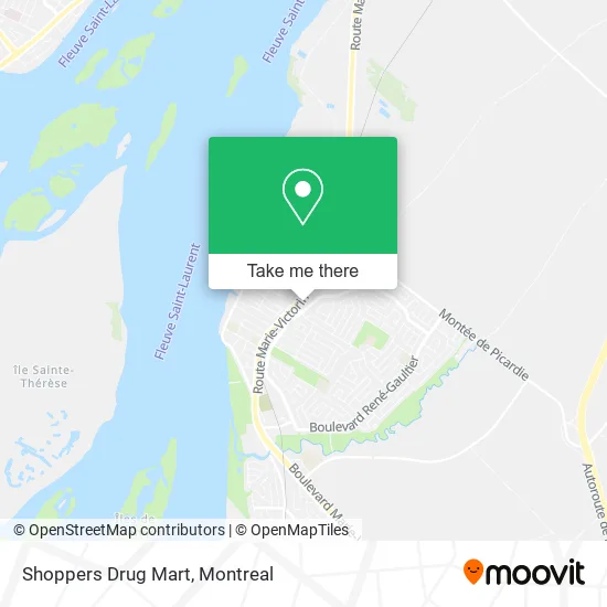 Shoppers Drug Mart map