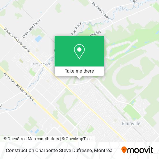 Construction Charpente Steve Dufresne map