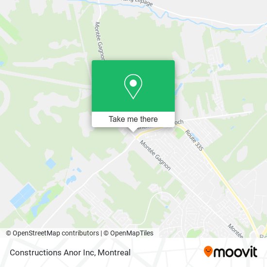 Constructions Anor Inc map