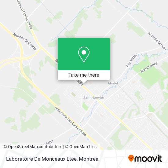 Laboratoire De Monceaux Ltee map