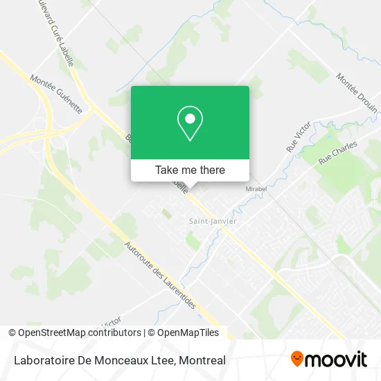 Laboratoire De Monceaux Ltee map