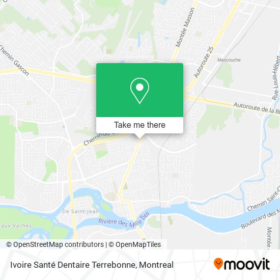 Ivoire Santé Dentaire Terrebonne map