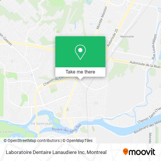Laboratoire Dentaire Lanaudiere Inc map