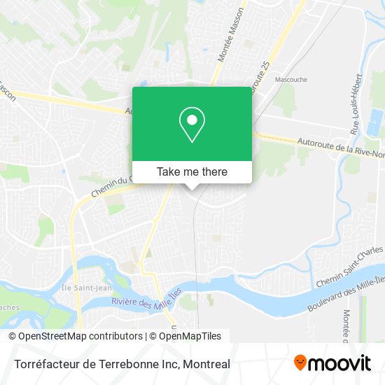 Torréfacteur de Terrebonne Inc map