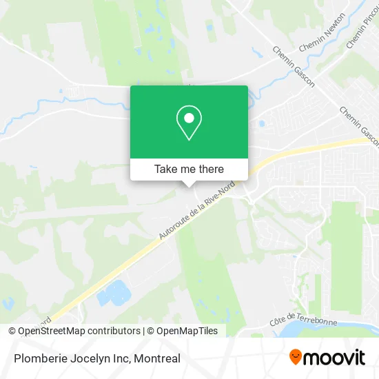 Plomberie Jocelyn Inc map
