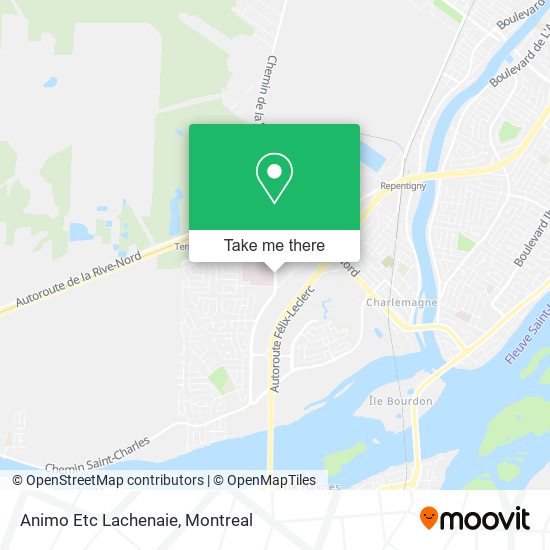 Animo Etc Lachenaie map