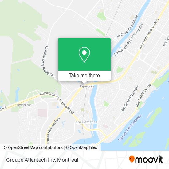 Groupe Atlantech Inc map