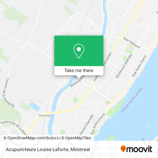 Acupuncteure Louise Laforte map