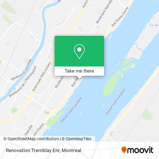 Renovation Tremblay Enr map
