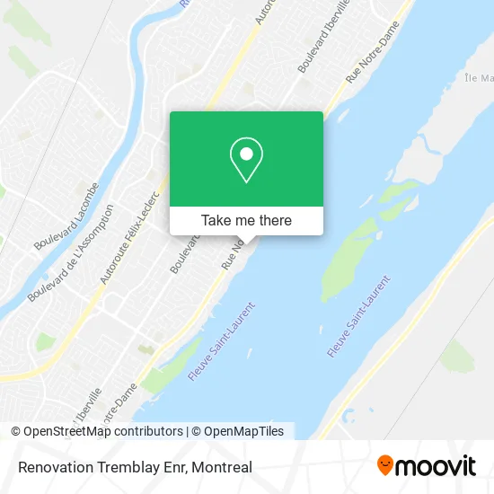 Renovation Tremblay Enr map