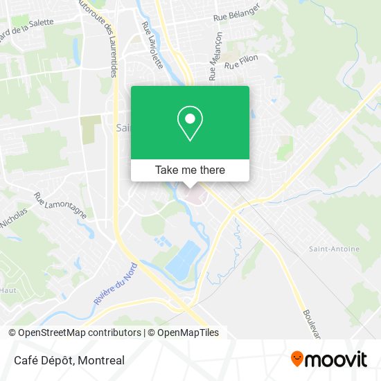 Café Dépôt map