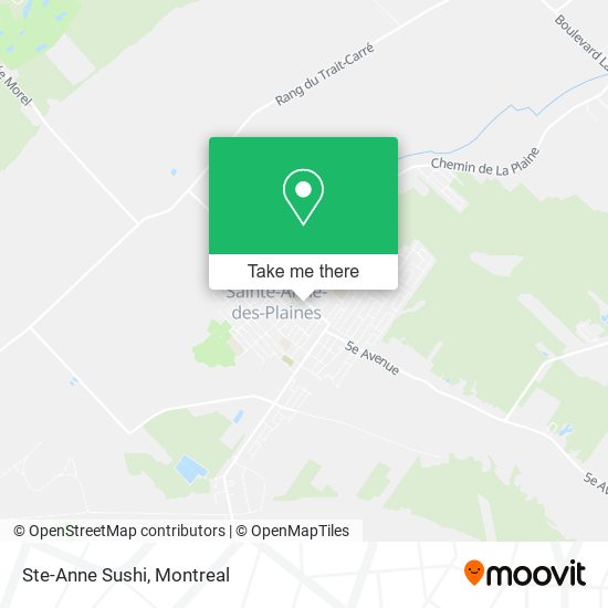 Ste-Anne Sushi map