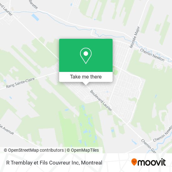 R Tremblay et Fils Couvreur Inc map
