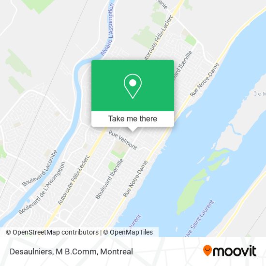 Desaulniers, M B.Comm map