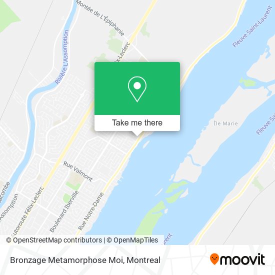 Bronzage Metamorphose Moi map