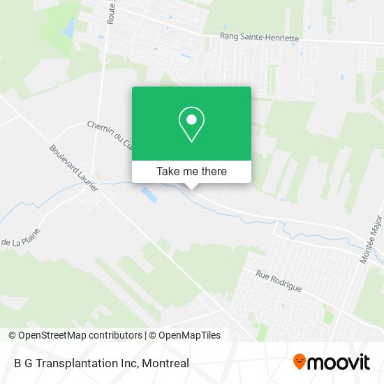 B G Transplantation Inc map