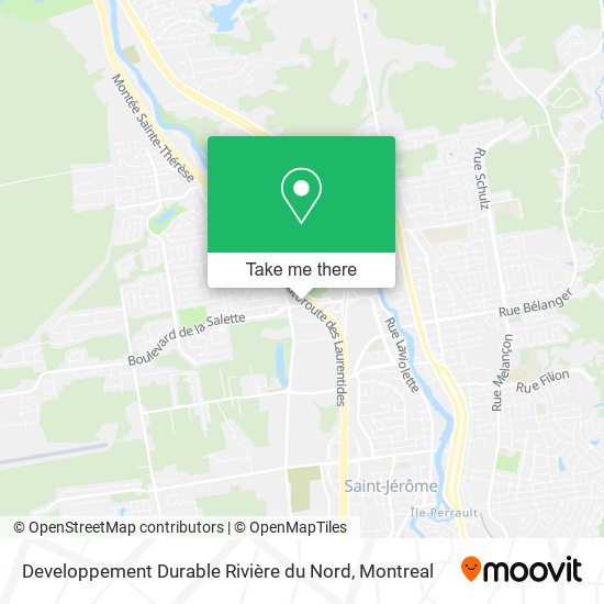 Developpement Durable Rivière du Nord map