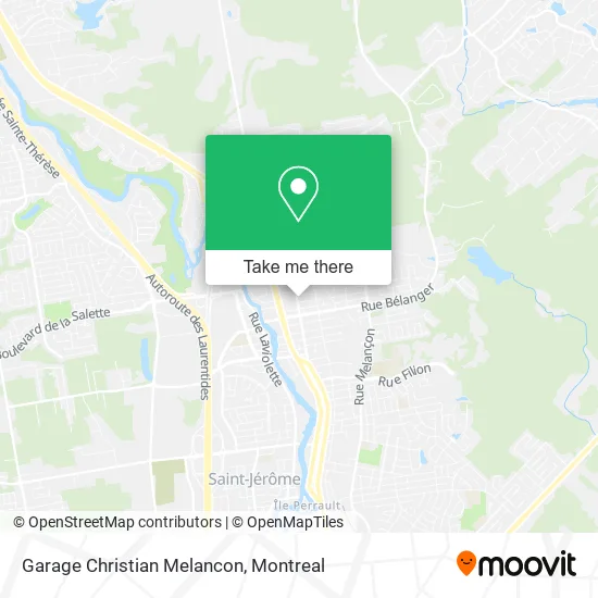Garage Christian Melancon map