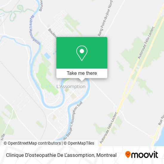 Clinique D'osteopathie De L'assomption map