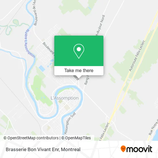 Brasserie Bon Vivant Enr map