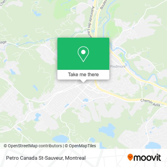 Petro Canada St-Sauveur map