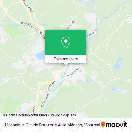 Mécanique Claude Bouvrette Auto Mécano map