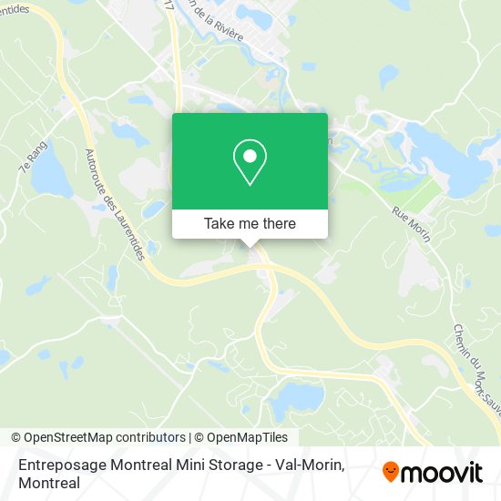 Entreposage Montreal Mini Storage - Val-Morin map
