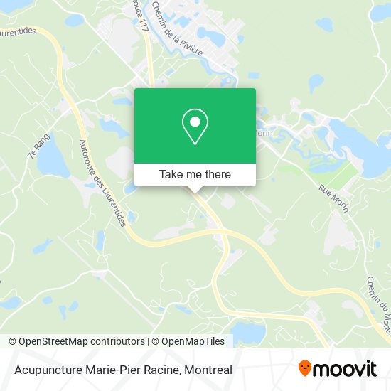 Acupuncture Marie-Pier Racine map