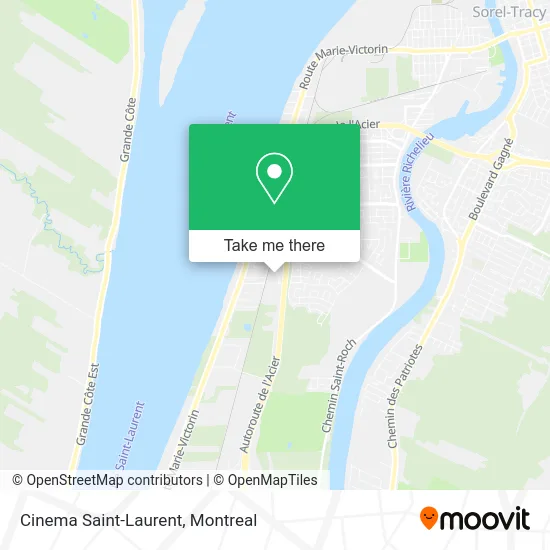 Cinema Saint-Laurent map