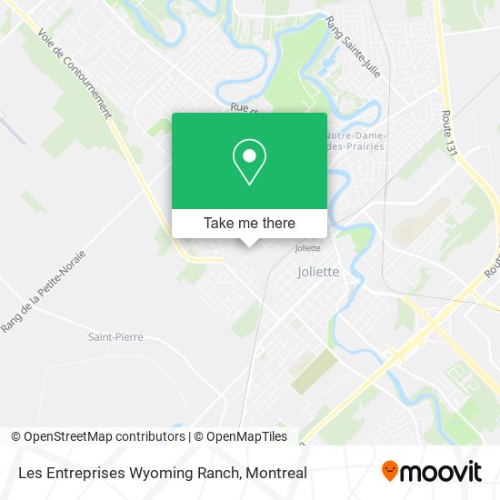 Les Entreprises Wyoming Ranch map