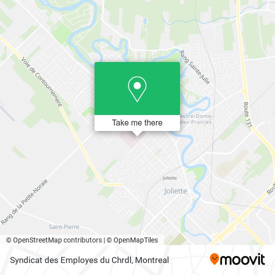 Syndicat des Employes du Chrdl map