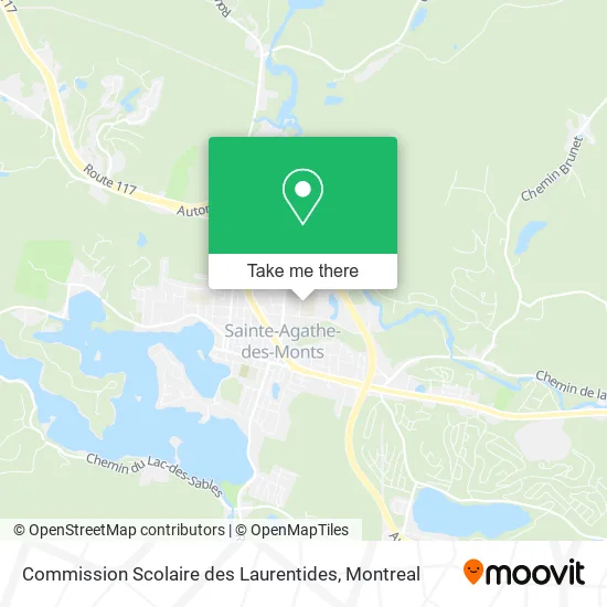 Commission Scolaire des Laurentides map