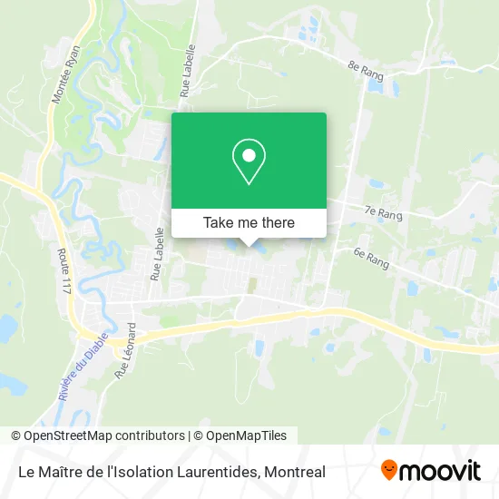 Le Maître de l'Isolation Laurentides map
