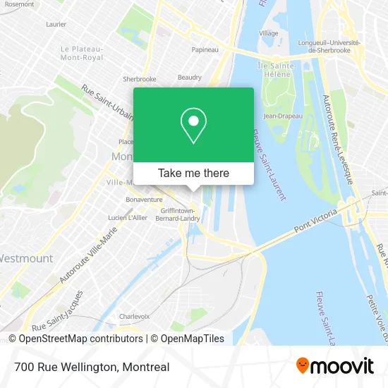 700 Rue Wellington map