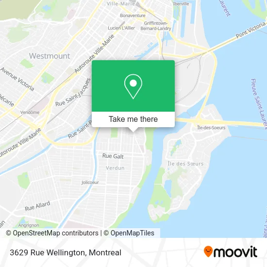 3629 Rue Wellington map
