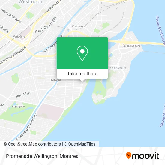 Promenade Wellington map