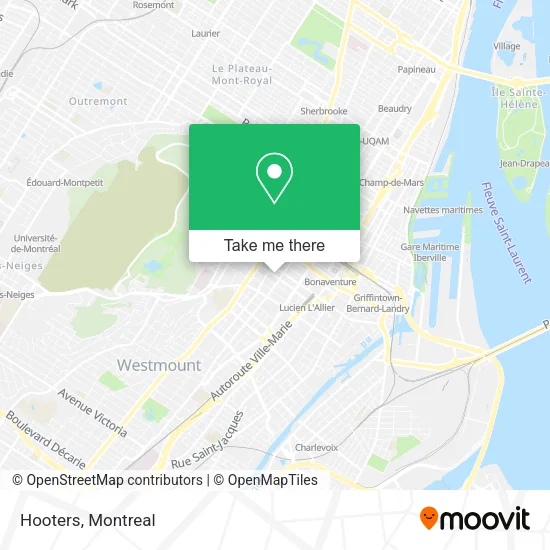 Hooters map