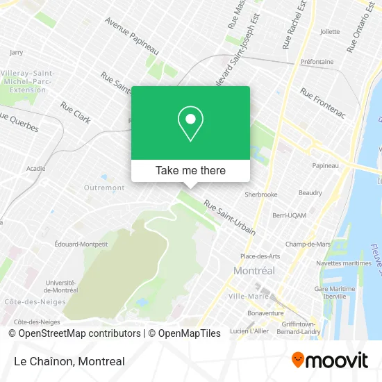 Le Chaînon map