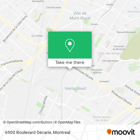 6900 Boulevard Décarie map
