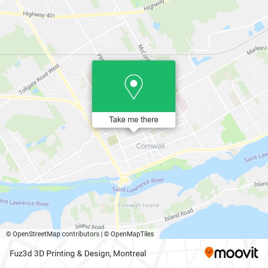 Fuz3d 3D Printing & Design map