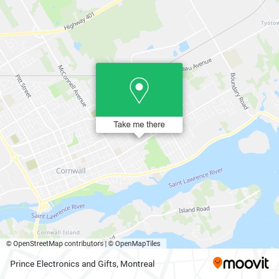Prince Electronics and Gifts map