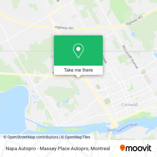 Napa Autopro - Massey Place Autopro map