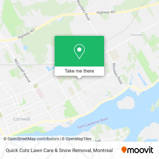 Quick Cuts Lawn Care & Snow Removal map