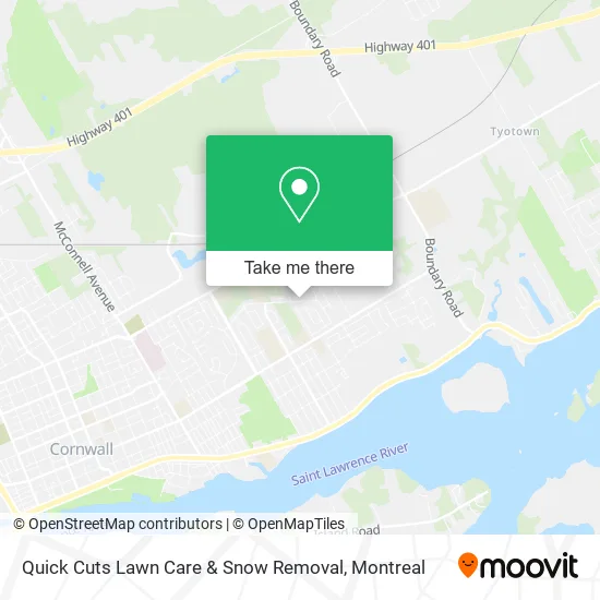Quick Cuts Lawn Care & Snow Removal map