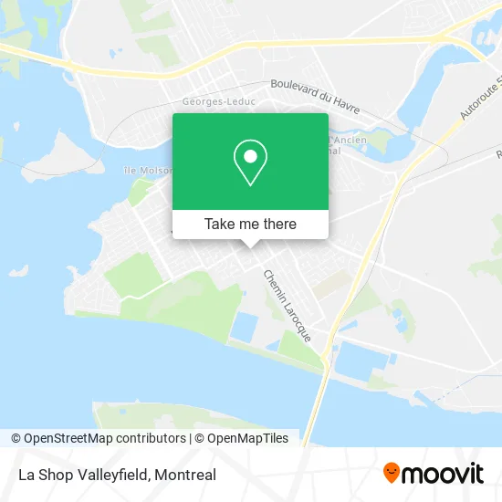 La Shop Valleyfield map