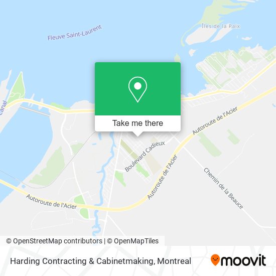 Harding Contracting & Cabinetmaking map