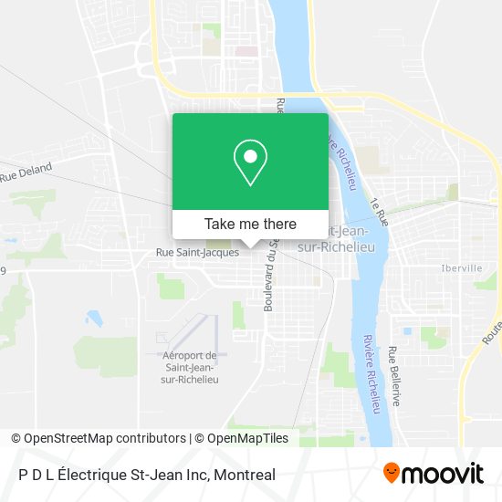 P D L Électrique St-Jean Inc map