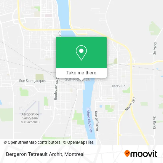 Bergeron Tetreault Archit map