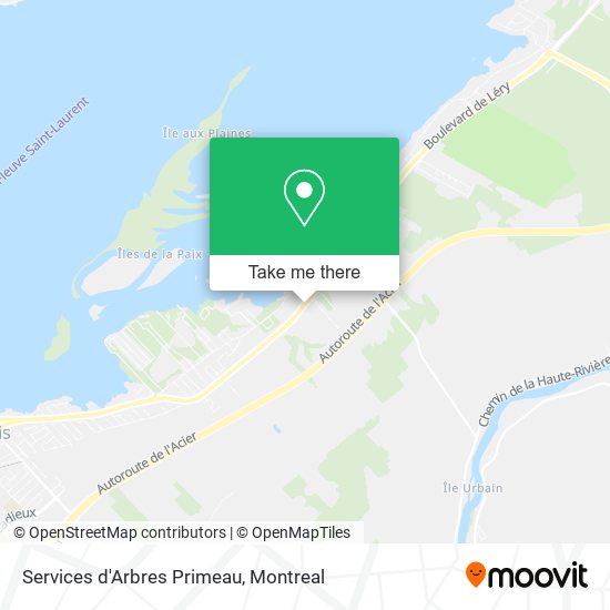 Services d'Arbres Primeau map