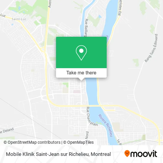 Mobile Klinik Saint-Jean sur Richelieu map